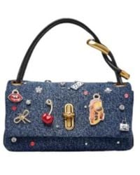 Marc Jacobs - The Trinket Charm Denim Large Dual Bag - Lyst