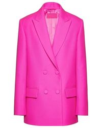 Valentino - Double-Breasted Blazer - Lyst
