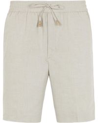 Brioni - Pleated Drawstring Shorts - Lyst