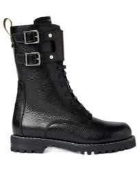 Fendi - Commando Leather Boots - Lyst