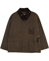 Barbour - Corduroy-Collar Patch-Pocket Coat - Lyst