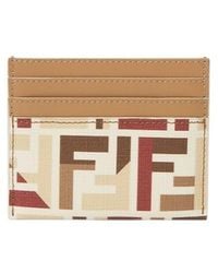Fendi - Roma Ff Motif Card Case - Lyst
