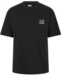 C.P. Company - Logo Crew Neck T-Shirt - Lyst