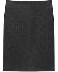 Givenchy - 4G Embossed Leather Skirt - Lyst