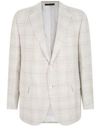Brioni - Checked Wool-Blend Blazer - Lyst
