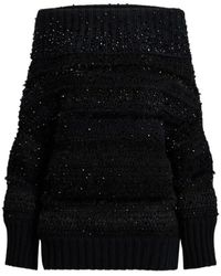 Ralph Lauren - Embellished Off-Shoulder Sweater - Lyst