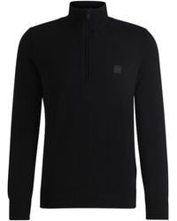 BOSS - Hbo Kanobix Quarter Zipped Sweater - Lyst