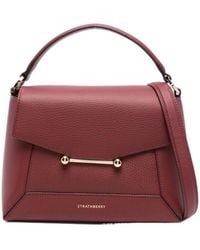 Strathberry - Nano Mosaic Top-Handle Bar-Detail Tote Bag - Lyst