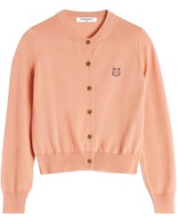Maison Kitsuné - Bold Fox Head Patch Regular Cardigan - Lyst