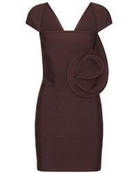 ROTATE BIRGER CHRISTENSEN - Rose Cap-Sleeve Mini Dress Dark - Lyst