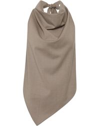 St. Agni - Wool Cowl Backless Top - Lyst