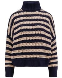 Brunello Cucinelli - Stripe-Print Turtleneck Jumper - Lyst
