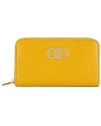 Ferragamo - Logo Zipper Wallet - Lyst