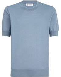 Brunello Cucinelli - Knitted T-Shirt - Lyst