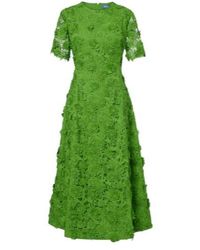 Leo - Caroline Lace Midi Dress - Lyst