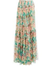 Chloé - Chloé Gathered Maxi Skirt - Lyst