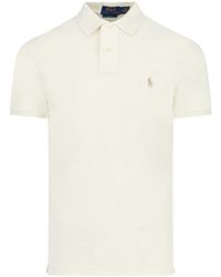 Polo Ralph Lauren - Logo Embroidered Short-Sleeved Polo Shirt - Lyst