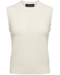 Gucci - Gg Fine Viscose Jacquard Top - Lyst