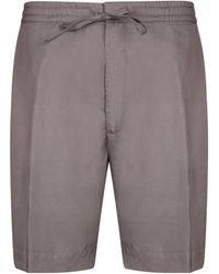 Officine Generale - Officine Générale Drawstring Waist Shorts - Lyst