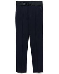 Prada - Wool Pants With Technical Details - Lyst