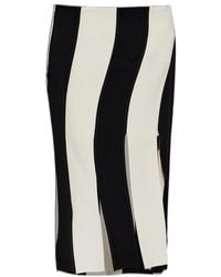 Entire studios - Striped Midi Skirt - Lyst