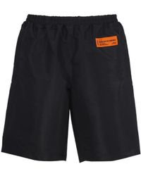 Heron Preston - Logo Patch Knee-Length Track Shorts - Lyst