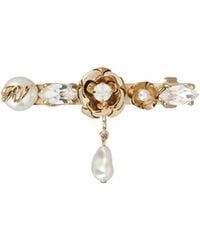 Roger Vivier - Rose Pearls Hair Clip - Lyst