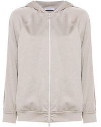Brunello Cucinelli - Monile-Embellished Zipped Hoodie - Lyst