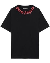Palm Angels - Logo Printed Crewneck T-Shirt - Lyst