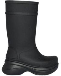 Balenciaga - X Crocs Logo Debossed Boots - Lyst