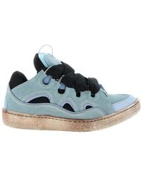Lanvin - Cut-Out Low Top Sneakers - Lyst