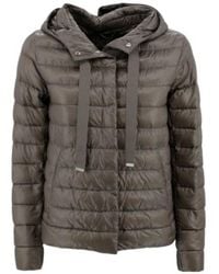 Herno - Quilted Hooded Drawstring Puffer Jacket - Lyst