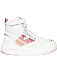 Emporio Armani - Round-Headed High-Upper Sports Shoes - Lyst