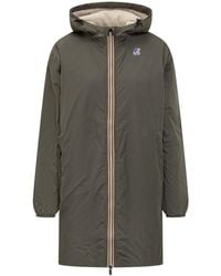 K-Way - Le Vrai 4.0 Eiffel East Orsetto 3/4 Length Waterproof Jacket - Lyst