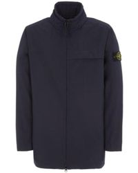 Stone Island - Logo-Patch Zip-Up Jacket - Lyst