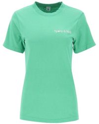 Sporty & Rich - T-Shirt With Round Neck And Short Sleeves - Lyst