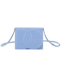 Dolce & Gabbana - Logo Embossed Foldover Top Crossbody Bag - Lyst