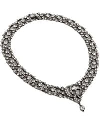 Gucci - Gg Marmont Crystal Choker Necklace - Lyst