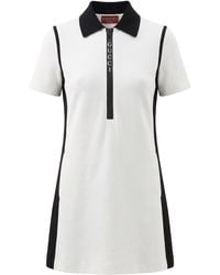 Gucci - Jacquard Mini Polo Dress - Lyst