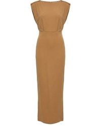 Elisabetta Franchi - Carpet Full Milano Stitch Knitted Dress - Lyst