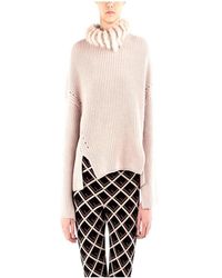 Fendi - Wool-Neck Sweater - Lyst