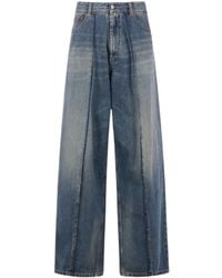 MM6 by Maison Margiela - Wide-Leg Jeans - Lyst