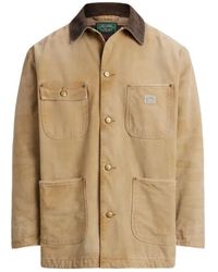 Polo Ralph Lauren - Corduroy-Collar Canvas Jacket - Lyst