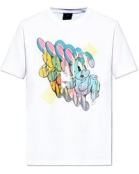Paul Smith - Ps Paul Smith Bunny Repeat Printed Crewneck T-Shirt - Lyst