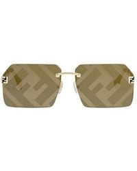 Fendi - Eyewear Square Frame Sunglasses - Lyst