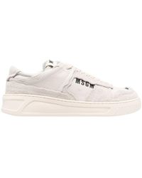 MSGM - Logo Printed Low-Top Sneakers - Lyst