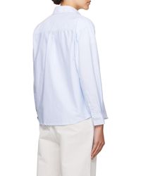 A.P.C. - Greg Striped Boyfriend Shirt - Lyst