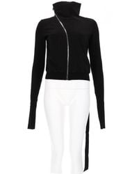 Rick Owens - Long Sleeve Zip-Up Pullover - Lyst