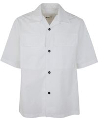 Jil Sander - Short Sleeved Buttoned Shirt - Lyst