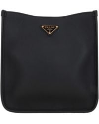 Prada - Triangle-Logo Crossbody Bag - Lyst